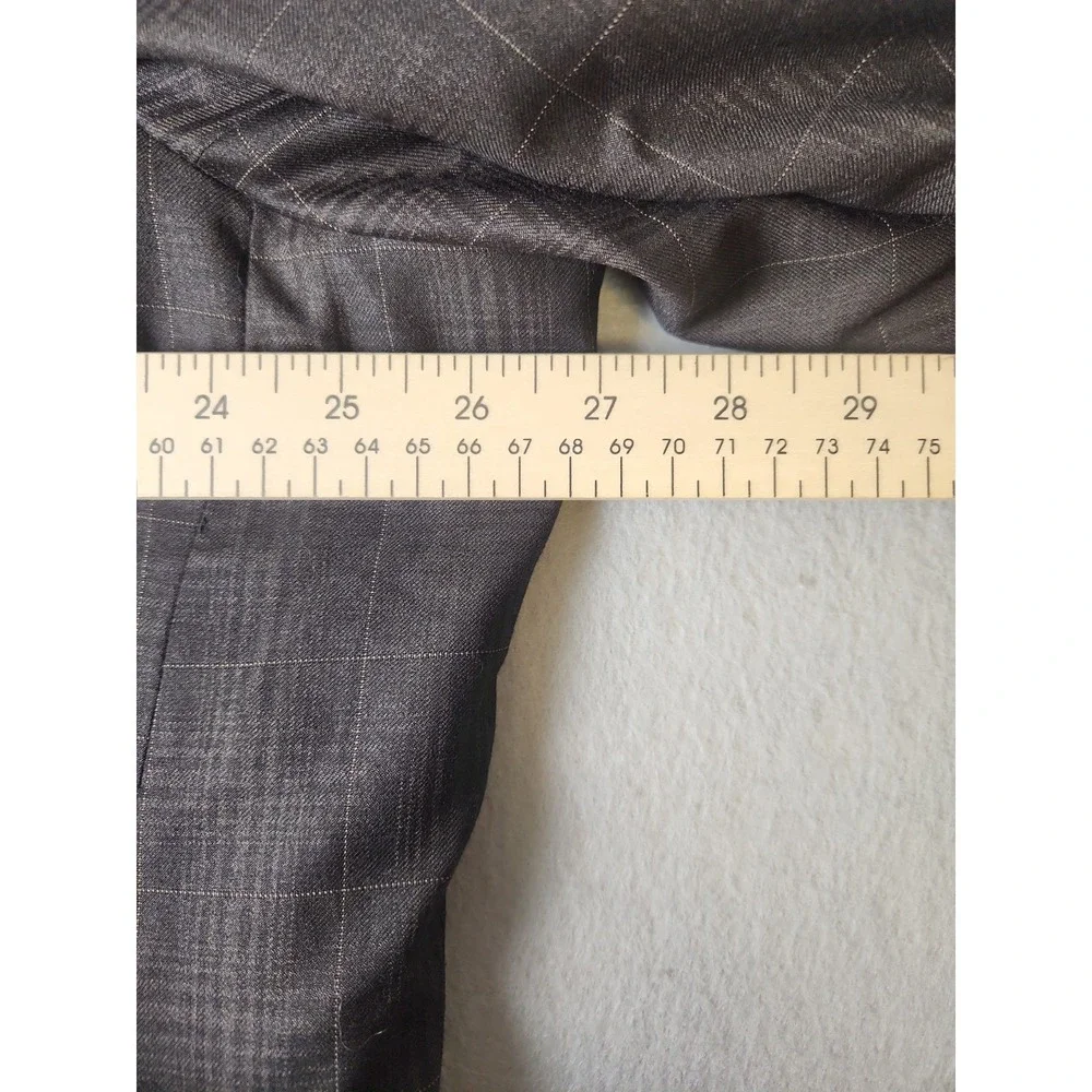 Mecca 2 Piece Dark Brown Suit Glen Check Pattern Sz52